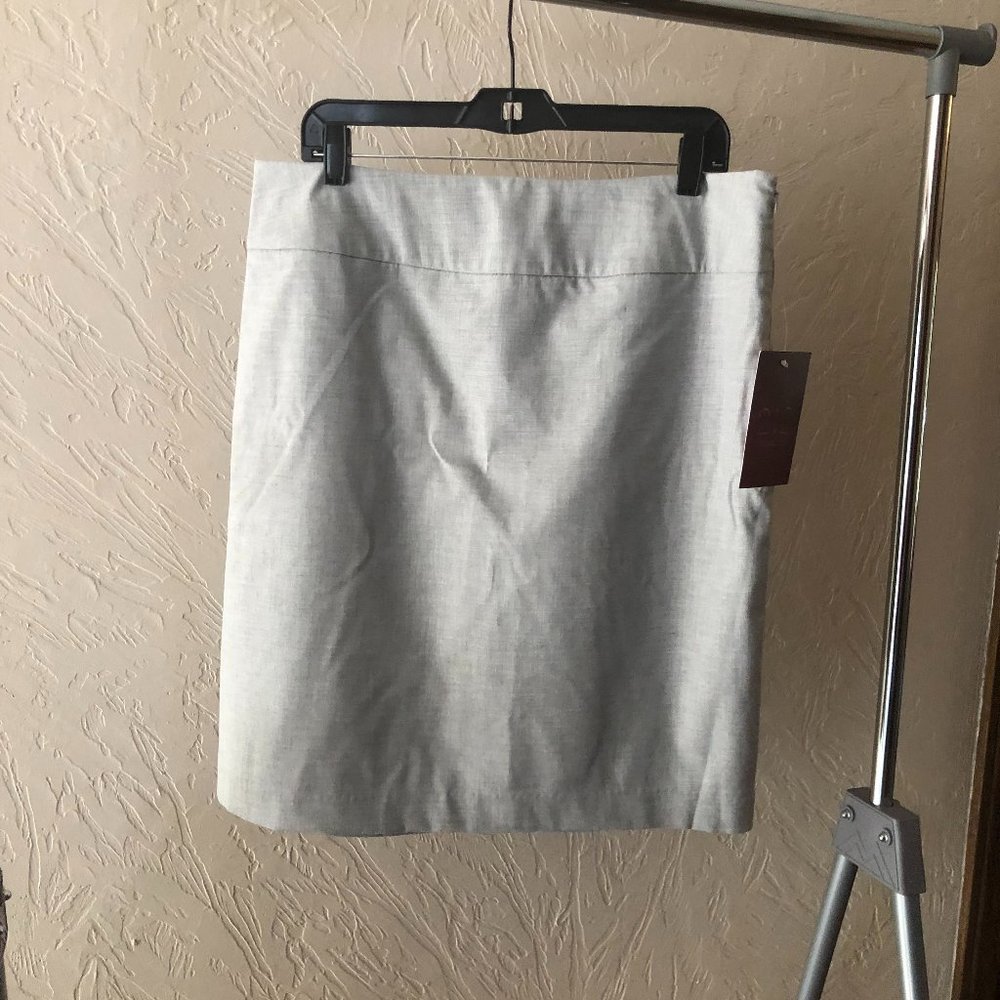 212 Collection Light Gray Pencil Skirt
